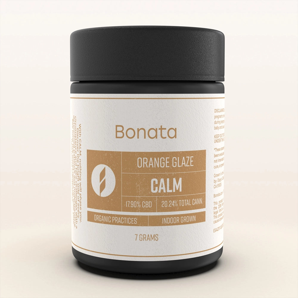 Bonata Orange Glaze CBD flower 7 grams indoor grown lab tested CBD