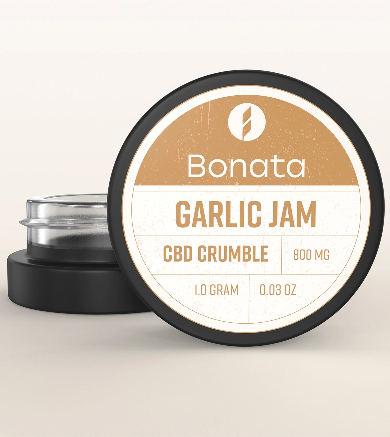 Bonata Garlic Jam CBD Crumble Concentrate for dabbing